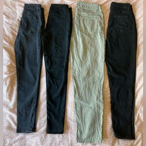 Lot of 4 SHIEN High Rise Jeans Sz US 4 Great Condition